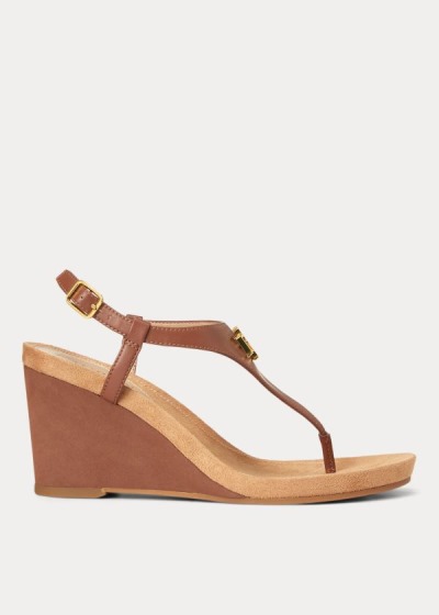 Sandalias Ralph Lauren Mujer Marrom - Jeannie - VYUNB0679